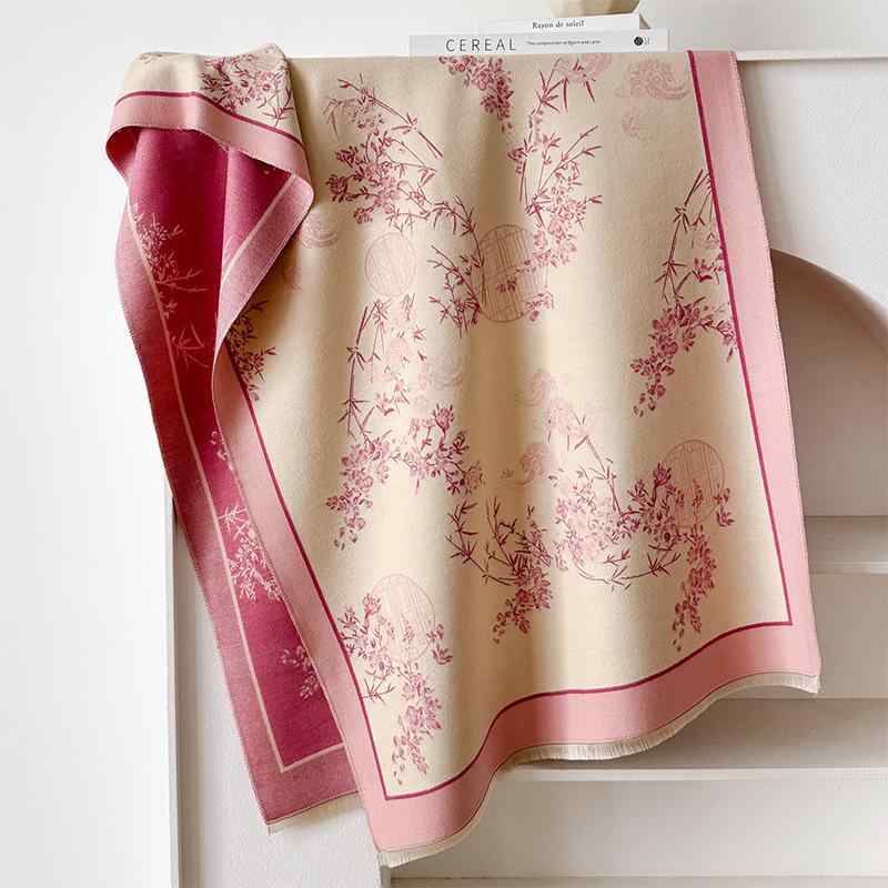 マフラー レディース 秋冬 ショール ストール 大判 厚手 暖かい 防寒 フリンジ付き エレガント カジュ..