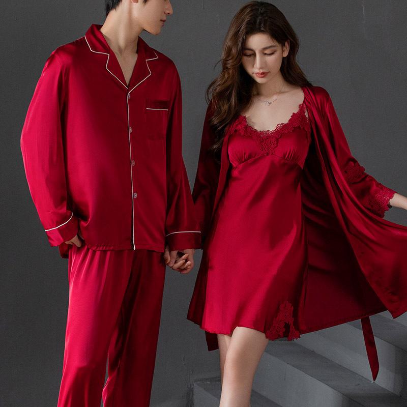 パジャマ レディース 春秋 長袖 接触冷感 結婚祝い ペア 新婚 ルームウェア メンズ 部屋着 上下セット ..