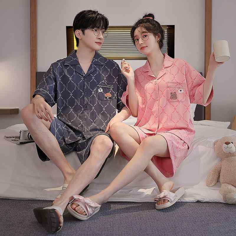 パジャマ メンズ レディース 半袖 短パン 上下セット 薄手 綿 夏 涼しい 通気性 リラックス 部屋着 寝間着 ルームウェア かわいい おしゃれ ギフト ペア お揃い