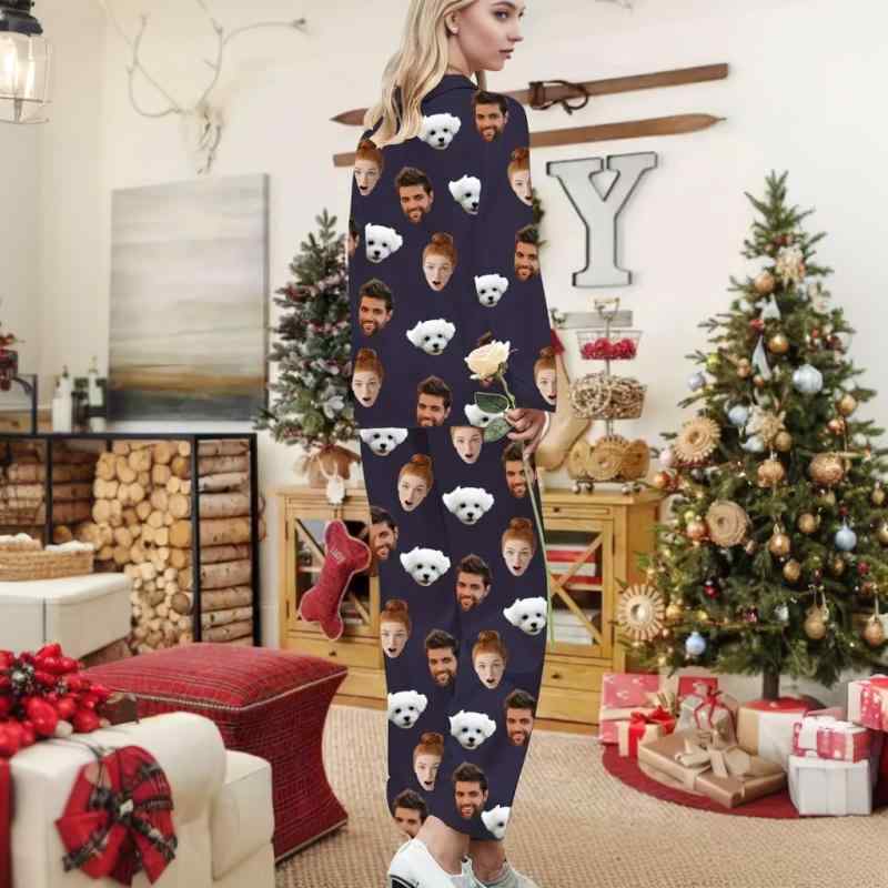 パジャマ レディース メンズ ルームウェア 上下セット 長袖 長ズボン 3Dプリント 襟付き ポリエステル ..