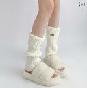 靴下 レディース 秋冬用 ミドル丈 ニット レトロ コーヒーブラウン アクリル 混紡 無地 通気性 デイリー 普段使い