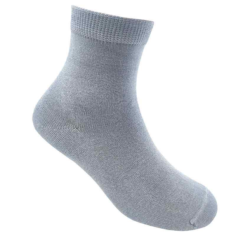 靴下 キッズ 子供用 男の子 女の子 コットン混紡 カジュアル ソックス 中丈 無地 6足セット 通学 普段..