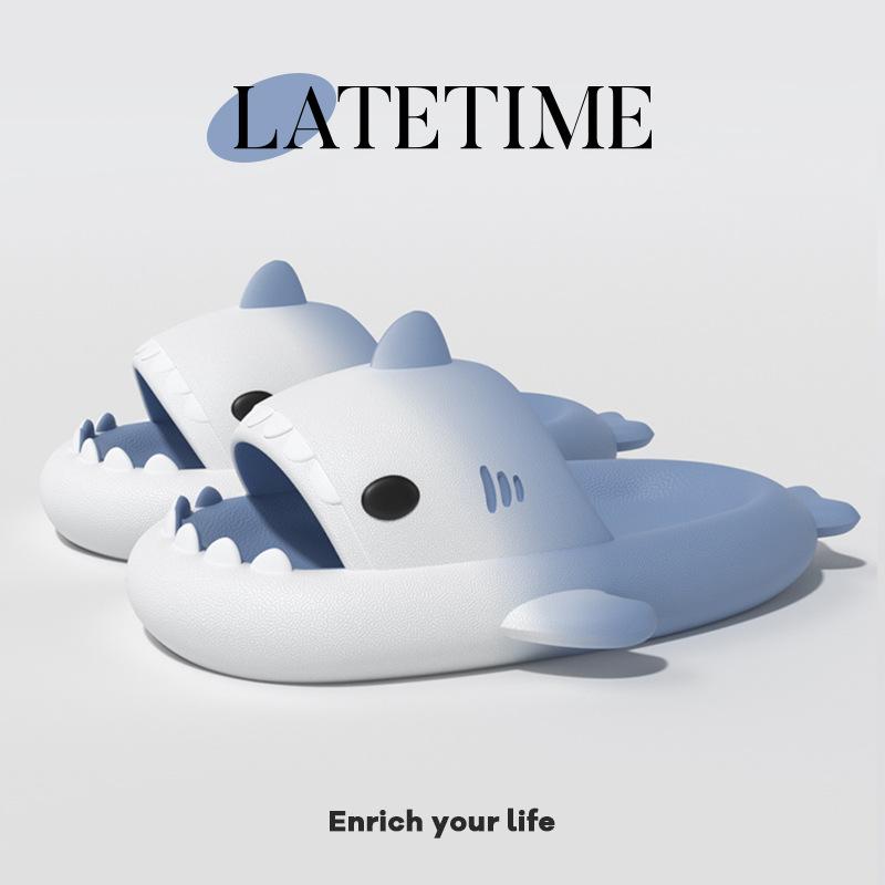 サンダル レディース メンズ 厚底 4cm EVA 快適 シャーク スリッパ ルームシューズ 室内履き 滑り止め 通気性 普段使い カップル 白 灰 青 ピンク 紫 緑