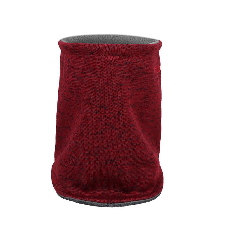 帽子 ネックウォーマー ニット帽 男女兼用 防寒 対策 暖かい 裏起毛 秋冬 アウトドア スキー スノーボード スポーツ 赤 グレー 黒 紫 カーキ(4)