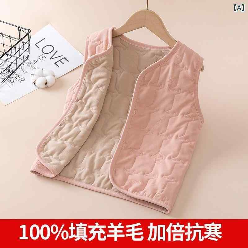 子供服 ベスト 男の子 女の子 冬用 フリース 裏起毛 厚手 スクール 制服 防寒 インナー あったか チョ..