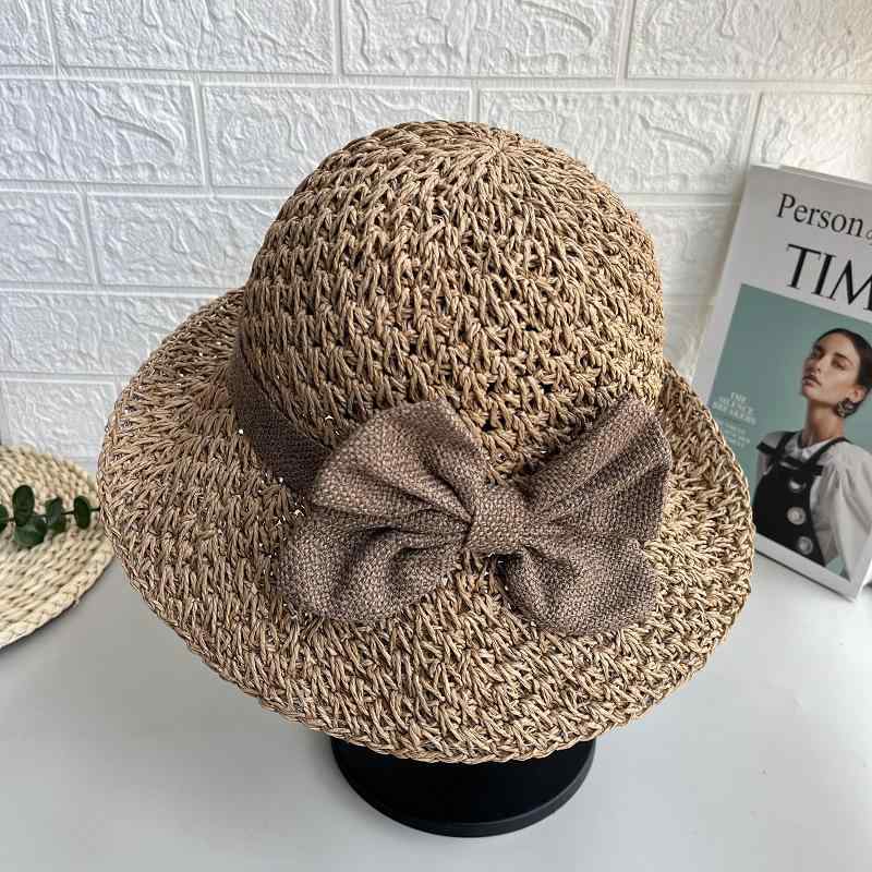 帽子 レディース 春夏 麦わら帽子 つば広 ハット UVカット 日よけ帽子 紫外線対策 折りたたみ おしゃれ かわいい 蝶結び ベージュ カーキ ピンク系 葉っぱ 花柄 レース カジュアル エレガント 旅行 アウトドア