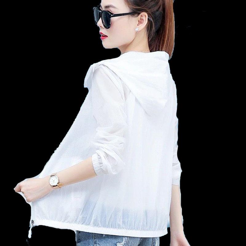 アウター レディース 薄手 UVカット パーカー ポリエステル 韓国風 通勤 普段使い 接触冷感 長袖 紫外線対策 日焼け防止 春夏