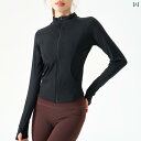 ジャケット レディース スポーツ トレーニング ランニング 速乾 伸縮性 ジム ヨガ アウター 羽織り スリム 長袖 黒 ブラック 緑 グリーン ピンク 水色 ...