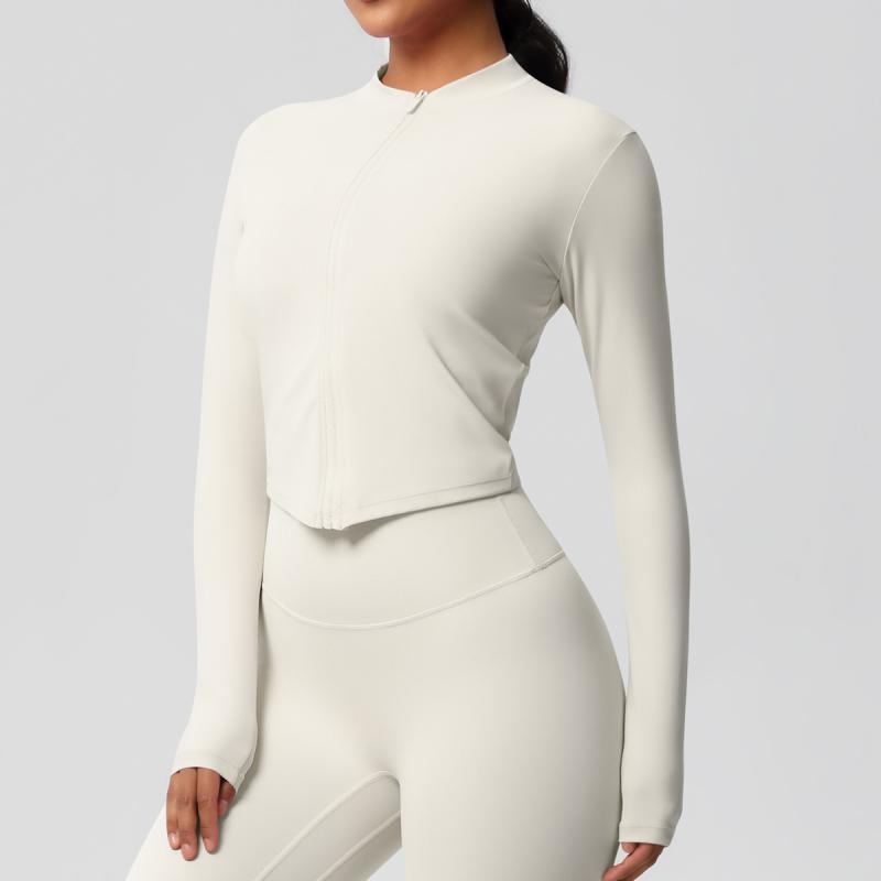 ジャケット レディース 磨毛 接触冷感 速乾 ランニング フィットネス ヨガ スリム スポーツウェア ブル..