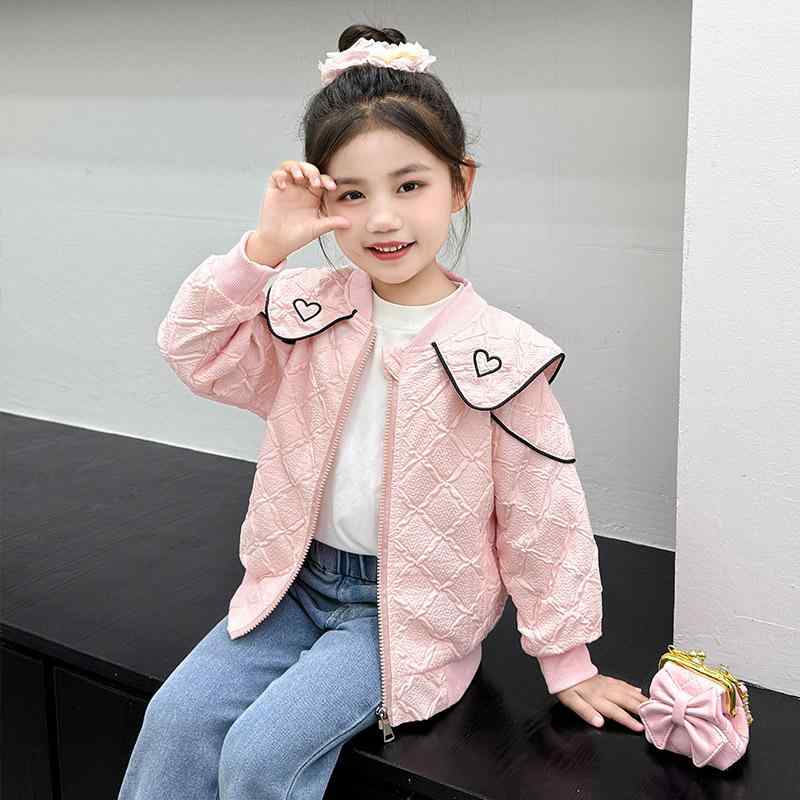 子供服 ジャケット 女の子 春秋 アウター 韓国風 おしゃれ かわいい 女児 ベビー服 ガールズ カジュア..