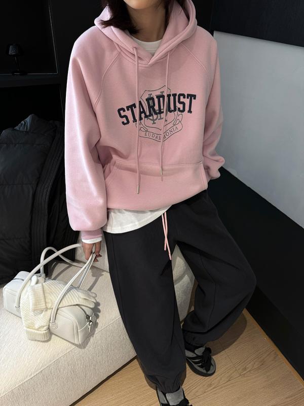 パーカー レディース ゆったり スウェット トップス 長袖 裏起毛 秋冬 日韓 カジュアル 綿 ポリエステ..