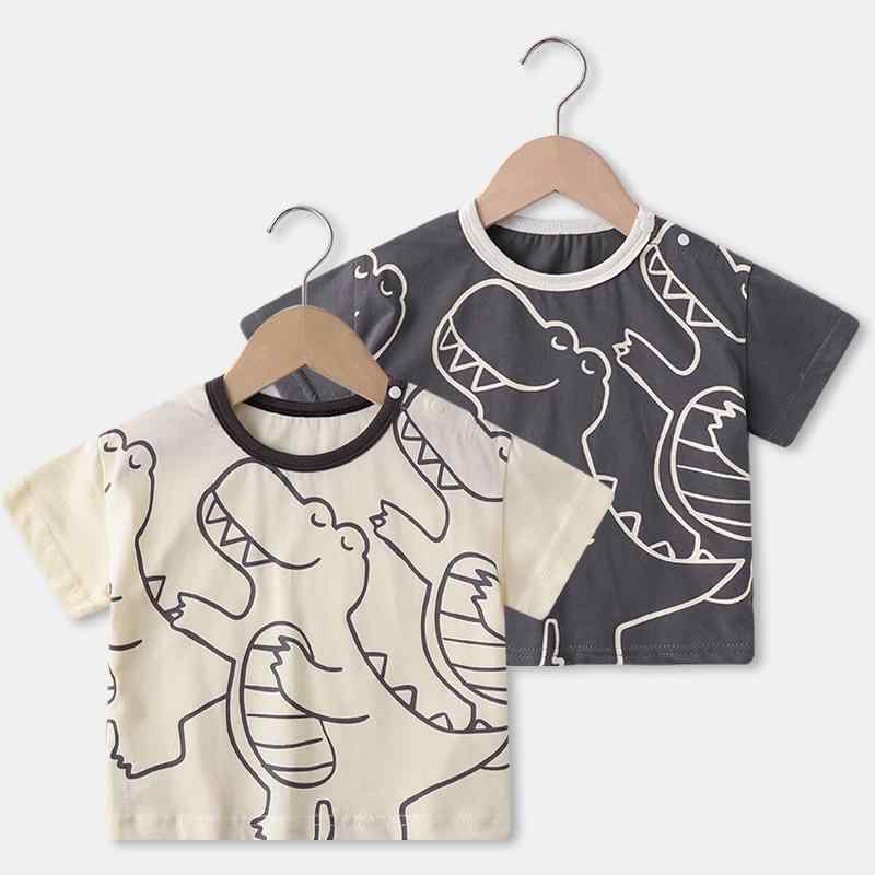 ベビー服 男の子 女の子 半袖 Tシャツ 夏物 子供服 赤ちゃん トップス カットソー 綿100% アニマル柄 70 80 90 100cm かわいい