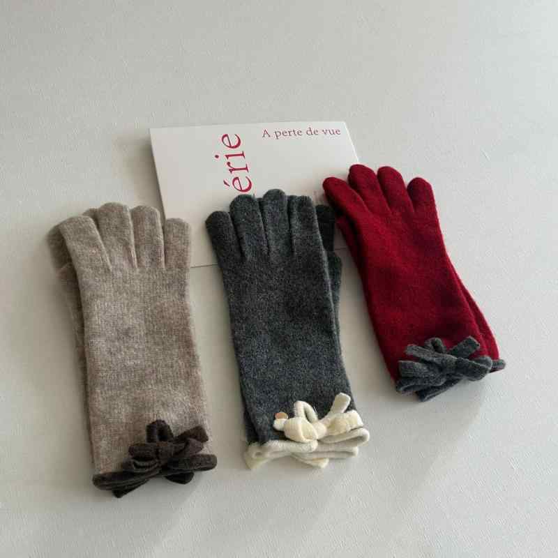 手袋 レディース ニット手袋 スマートフォン対応 防寒 グローブ 暖かい 分指 酒紅色 燕麦色 コーヒー色..