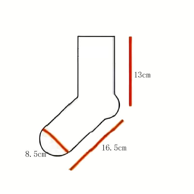靴下 男性用 大 Red ソックス 秋冬 虎 綿 混紡 中筒丈 ペア 赤色 新年 ギフト