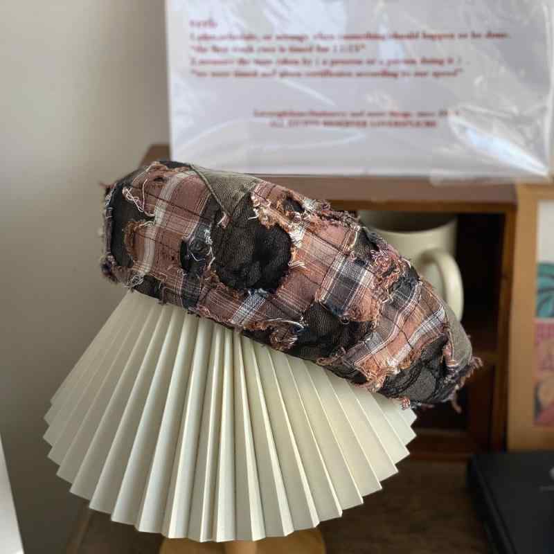 帽子 レディース ベレー帽 配色 小顔効果 画家帽 ファッション小物 普段使い お出かけ2(4)