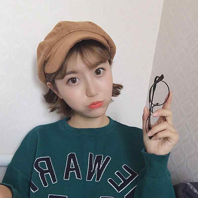 ベレー帽 レディース 秋冬 スエード 八角帽子 メンズ ハンチング帽子 英倫風 画家帽 アウトドア 鸭舌帽 日よけ 防寒 赤 ベージュ ブラック グレー ピンク系