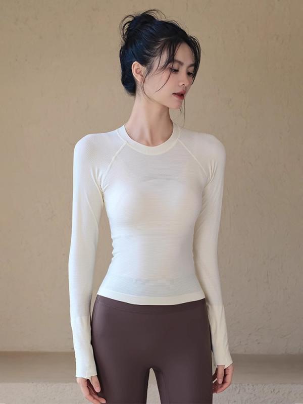 ヨガウェア レディース トップス 長袖 秋冬 吸湿速乾 スポーツウェア ランニング トレーニング ウェア 伸縮性 ストレッチ ヨガ ピラティス フィットネス ウェア