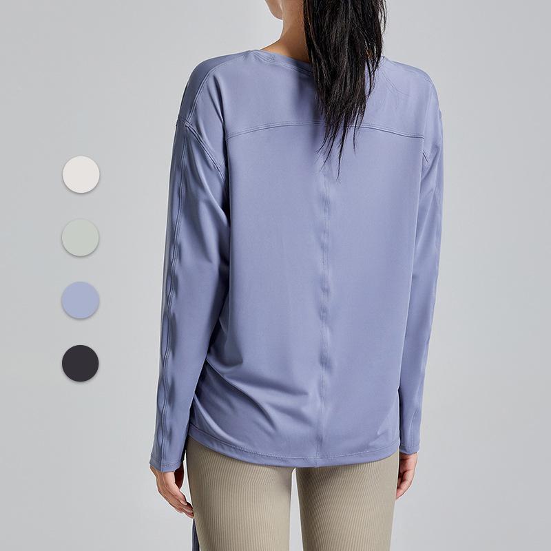 ヨガウェア レディース Tシャツ 長袖 速乾性 伸縮性 トレーニング ランニング フィットネス ウェア スポーツウェア プラーテ 接触冷感 ストレッチ トップス 女性用 ヨガ ピラティス 運動着 ルームウェア 部屋着 春夏秋冬