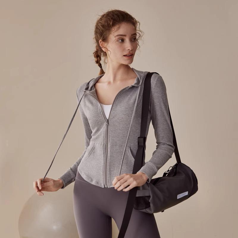 ヨガウェア レディース 長袖トップス スポーツアウター トレーニング ランニング フィットネス 伸縮性 ..