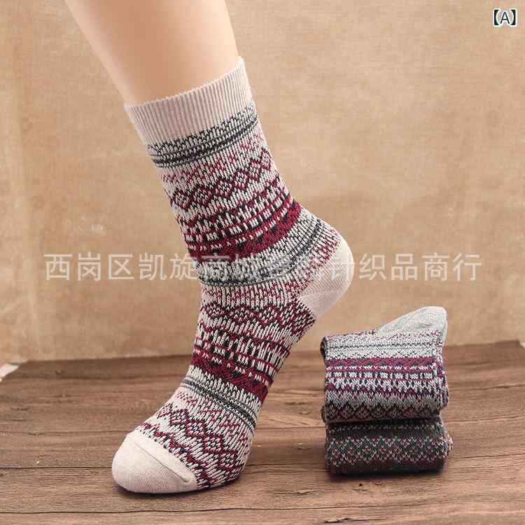靴下 レディース 中筒丈 ソックス 韓国風 秋冬 保温 通気性 コットン 混紡 カジュアル 日系 かわいい ..