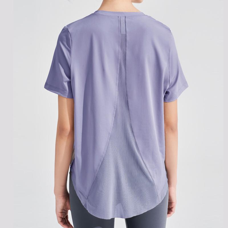 Tシャツ レディース 大きいサイズ 半袖 接触冷感 吸湿速乾 スポーツウェア ヨガウェア ランニングウェア チュニック