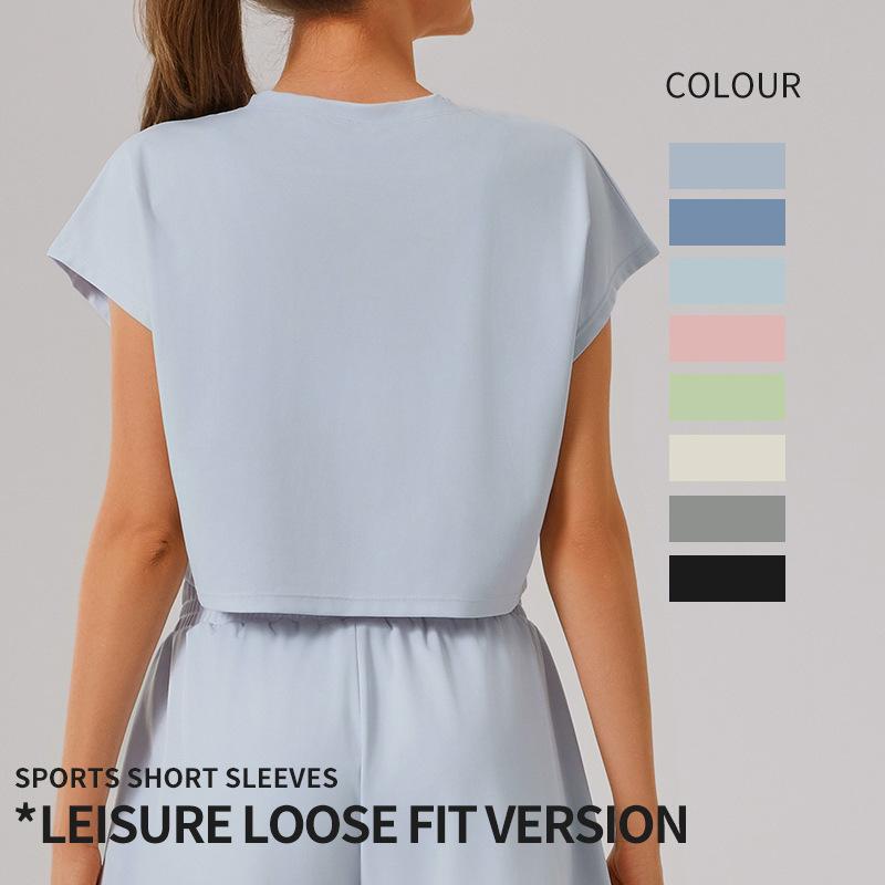 ヨガウェア レディース ノースリーブ Tシャツ スポーツトップス 速乾 ランニング ウェア ピラティス 無地 伸縮性 ゆったり スリムフィット トレーニング 春夏