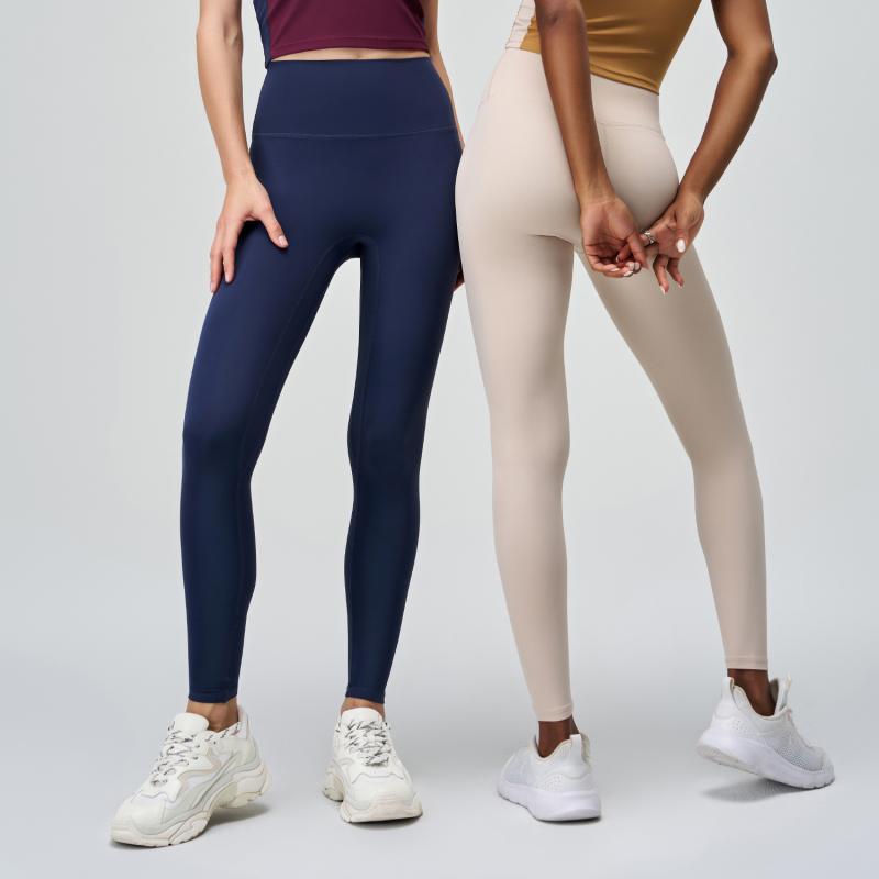 ヨガパンツ レディース ハイウエスト トレーニング スポーツ レギンス スキニー ランニング 伸縮性 吸湿速乾 美脚 春夏秋冬 シャンパンカラー アイボリー