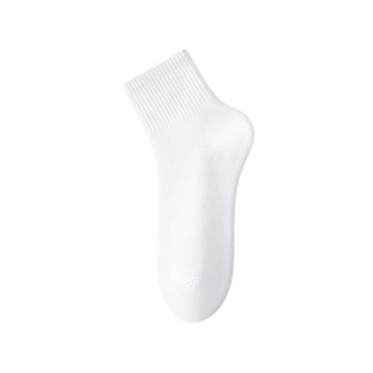 靴下 レディース 中筒ソックス ポリエステル 防臭 吸汗 抗菌 無地 婦人靴下 オールシーズン カジュアル..