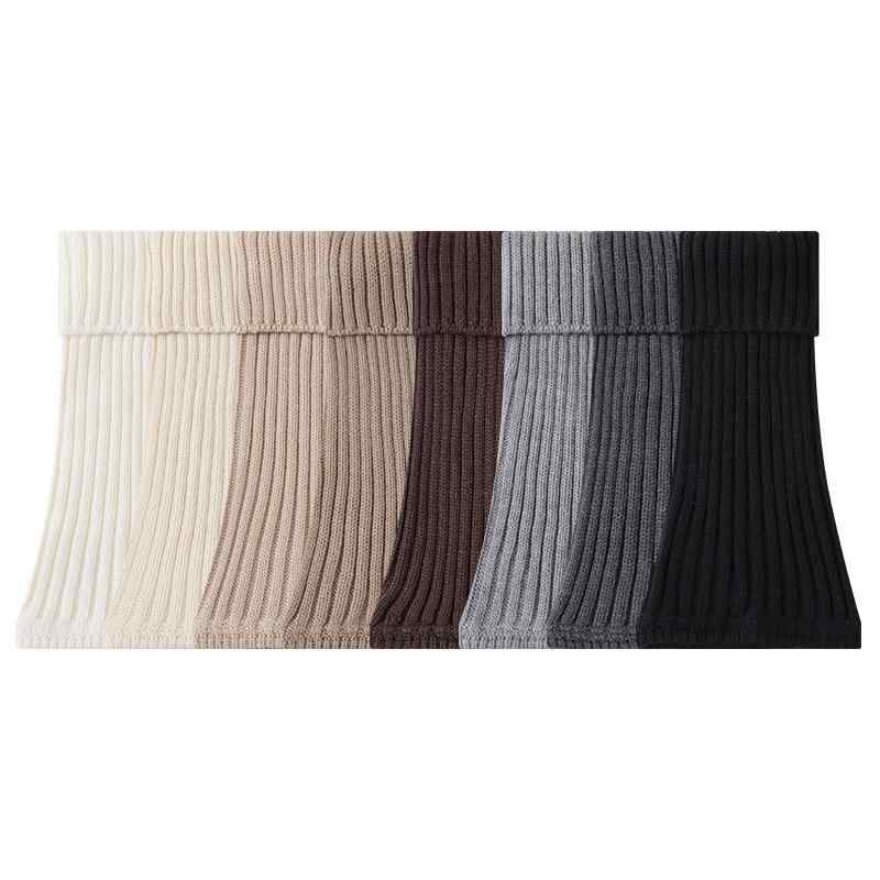 靴下 レディース 小腿ウォーマー ウール混 ニット 高筒 秋冬 暖かい 冷え対策 ゆったり かわいい ガー..