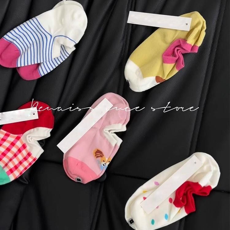 靴下 レディース ソックス 薄手 小柄 ストライプ 通気性 吸汗性 スポーツ ドット柄 ショート コットン ..