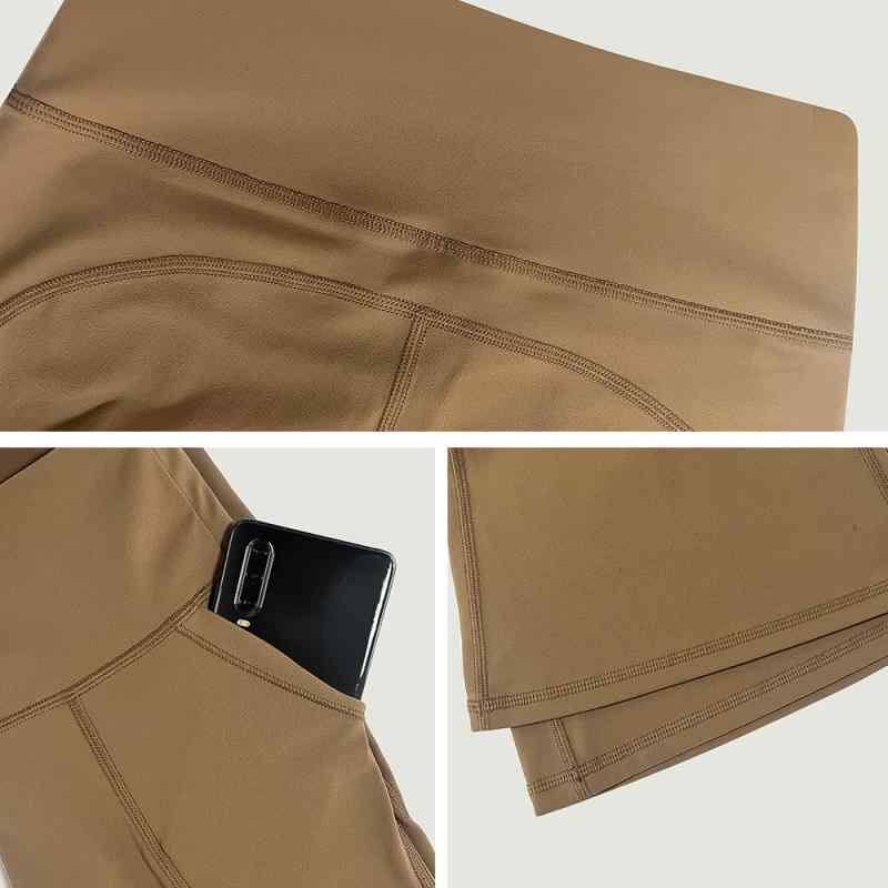 ヨガパンツ レディース 高腰 腹部コントロール 速乾 ポケット付き トレーニング ヒップアップ ワイドレッグパンツ ピーチヒップ S M L XL XXL 可可色 アイスパープル グレー ネイビー ブラック ランニング スポーツ ウェア