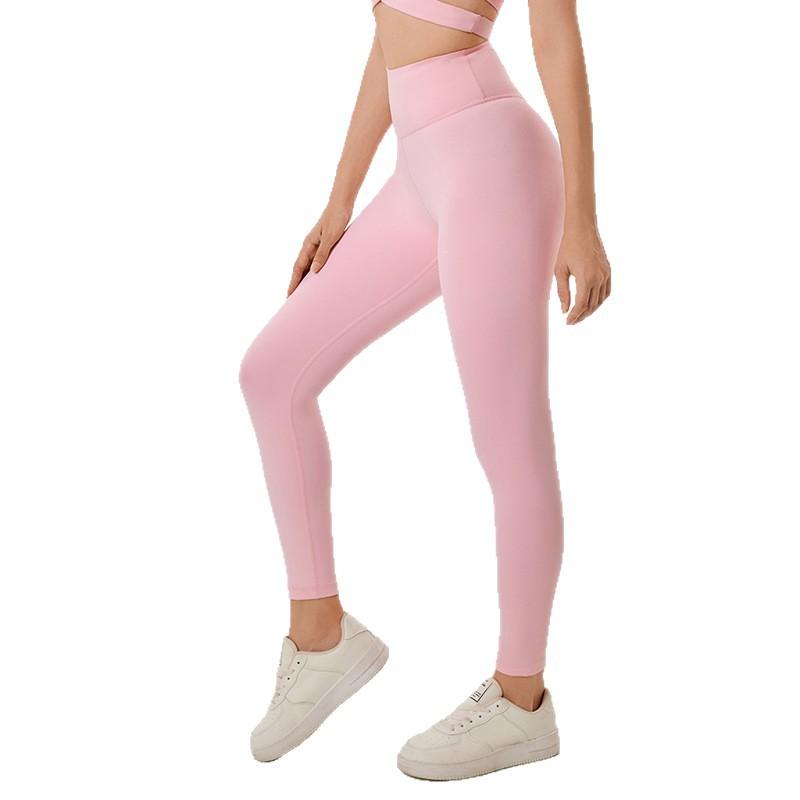 ヨガパンツ レディース ハイウエスト 美尻 スリム レギンス スポーツ ウェア トレーニング 9分丈 伸縮性 ポリエステル ピンク系 パープル系 ブルー系 春夏 秋冬2