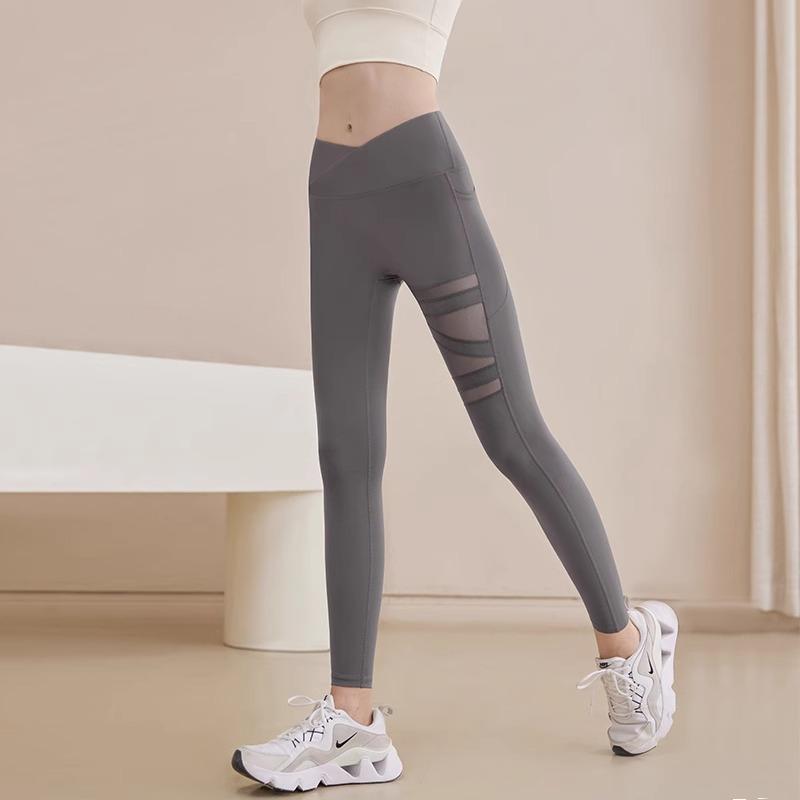 ヨガパンツ レディース ハイウエスト スパッツ レギンス スポーツ ウェア ランニング 運動 伸縮性 吸湿速乾 春夏秋冬 グレー ブラック