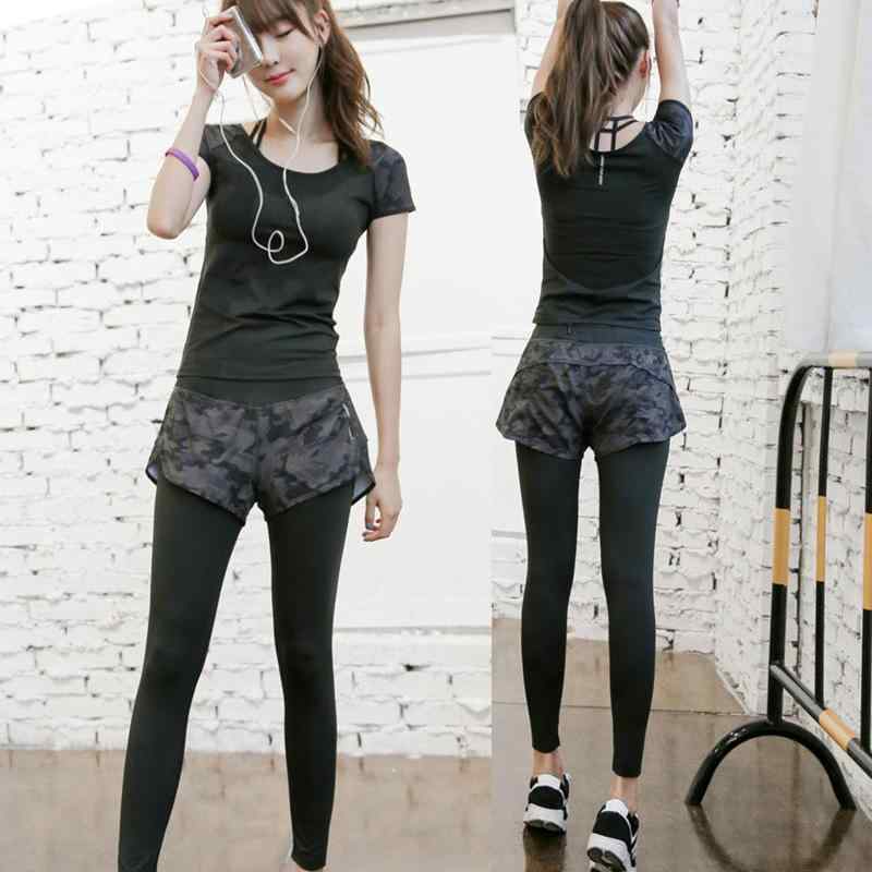 ヨガパンツ レディース 高腰 美脚 速乾 伸縮性 スポーツ レギンス トレーニング ウェア 吸湿性 ランニング フィットネス カモフラ柄 春夏