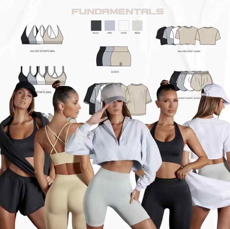 ヨガウェア レディース セットアップ ノースリーブ クロップド丈 トップス ショートパンツ 上下セット スポーツウェア トレーニングウェア ジム 運動着 速乾性 ストレッチ性
