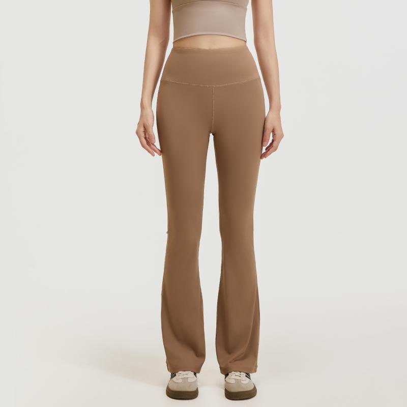 ヨガパンツ レディース ハイウエスト 接触冷感 美脚 スポーツ ウェア 伸縮性 ヨガ トレーニング ランニング ピラティス ズボン 長ズボン フレアパンツ S M L XL XXL XXXL ブラック グレー ブルー パープル