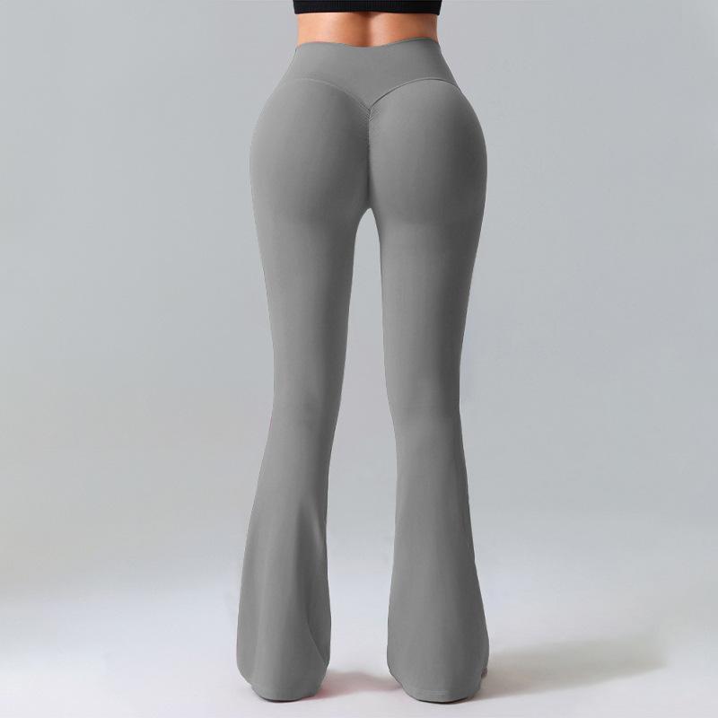 ヨガパンツ レディース ハイウエスト スタイルアップ 美脚 接触冷感 吸湿速乾 ストレッチ フレアパンツ 運動 スポーツ ウェア 黒 ブラック グレー ピンク系 ブルー ホワイト