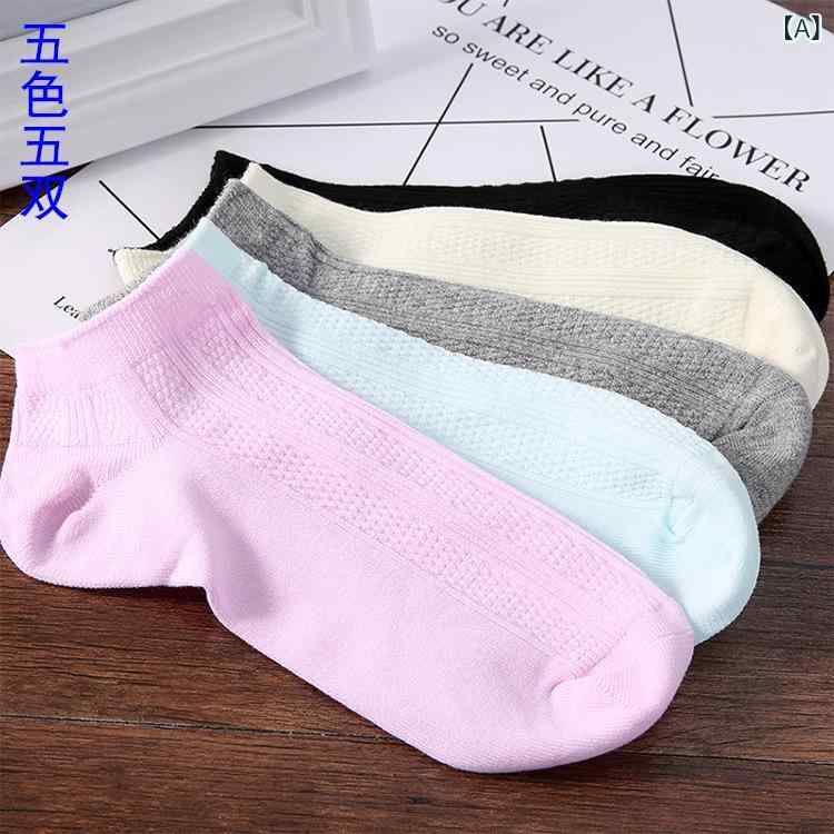 靴下 レディース 婦人 銀イオン 7日間 防臭 ソックス 薄手 カラフル コットン 混紡 ショート クルー丈 リブ 無地 通気性 吸汗 抗菌 普段使い