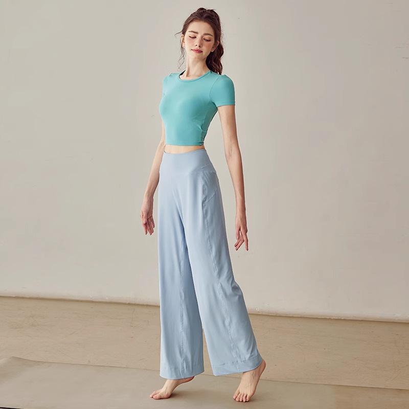 ヨガパンツ レディース 春夏 秋冬 接触冷感 トレーニング ランニング スポーツ ウェア 宽松 直筒 ラッパパンツ 運動 長ズボン 吸湿速乾 美脚