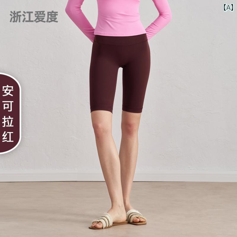 ヨガパンツ レディース 5分丈 高腰 提臀 スパッツ レギンス スポーツ タイト フィットネスパンツ トレーニングパンツ 春夏 ストレッチ 伸縮性 速乾性 アンコーラレッド ブルー 蒸留コーヒー ブラック グリーン