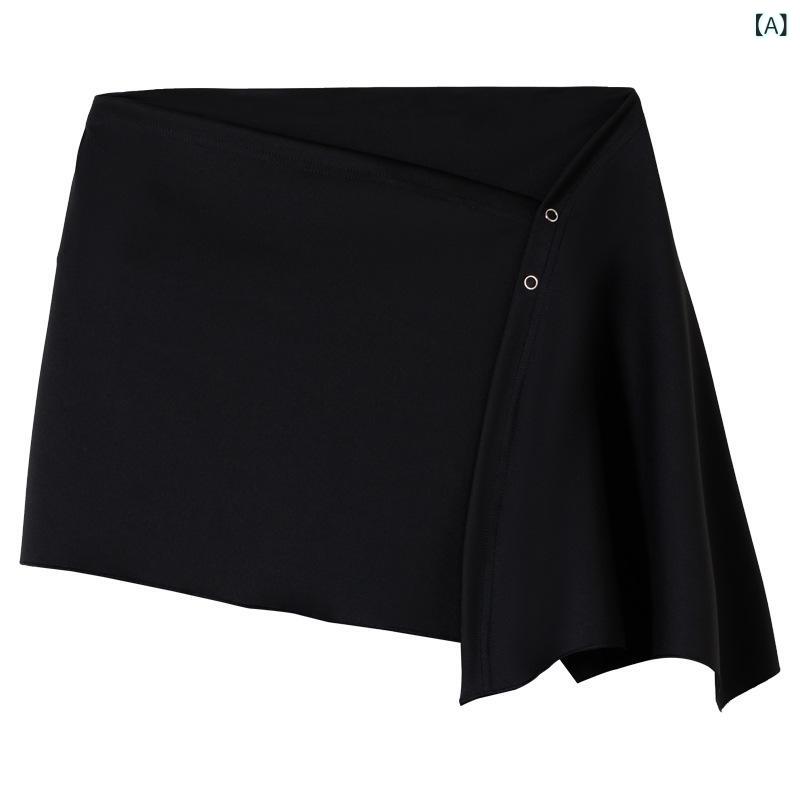 ヨガパンツ レディース スカート付き 一体型 スパッツ レギンス 接触冷感 吸湿速乾 ストレッチ 伸縮性 無地 春夏 秋冬 普段使い 部屋着 ヨガ ウェア ズボン ボトムス 炭黒 ミルクティー ベージュ グレー ブラウン ブルー S M L XL 2XL