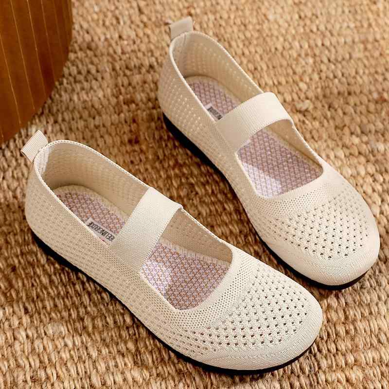 布靴 レディース 婦人靴 スリッポン ぺたんこ靴 フラットシューズ ラウンドトゥ キャンバス地 通気性 柔らかい 靴底 滑り止め 春夏 ベージュ 黒 緑 紫 赤 グレー 茶色