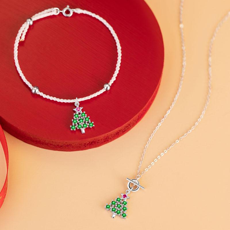 楽天ブリルビネックレス レディース シルバー925 ジルコニア 雪の結晶 スター ペンダント 十字チェーン クリスマス 普段使い アクセサリー