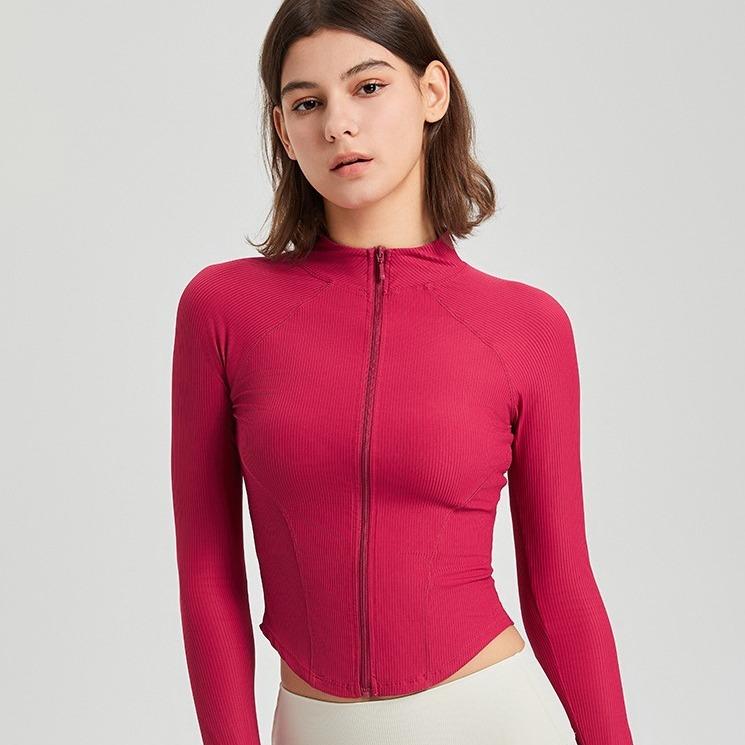 ヨガウェア レディース 秋冬 スポーツトップス 長袖 アウター ジム ランニング フィットネス ウェア ス..