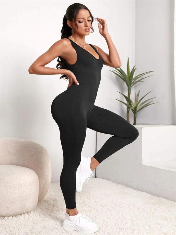 ヨガウェア レディース セットアップ オールインワン スポーツ レギンス 提臀 吸湿速乾 ストレッチ 黒