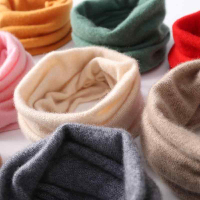 子供用ネックウォーマー 秋冬 防寒 羊毛 混 赤ちゃん ベビー キッズ 男の子 女の子 無地 かわいい