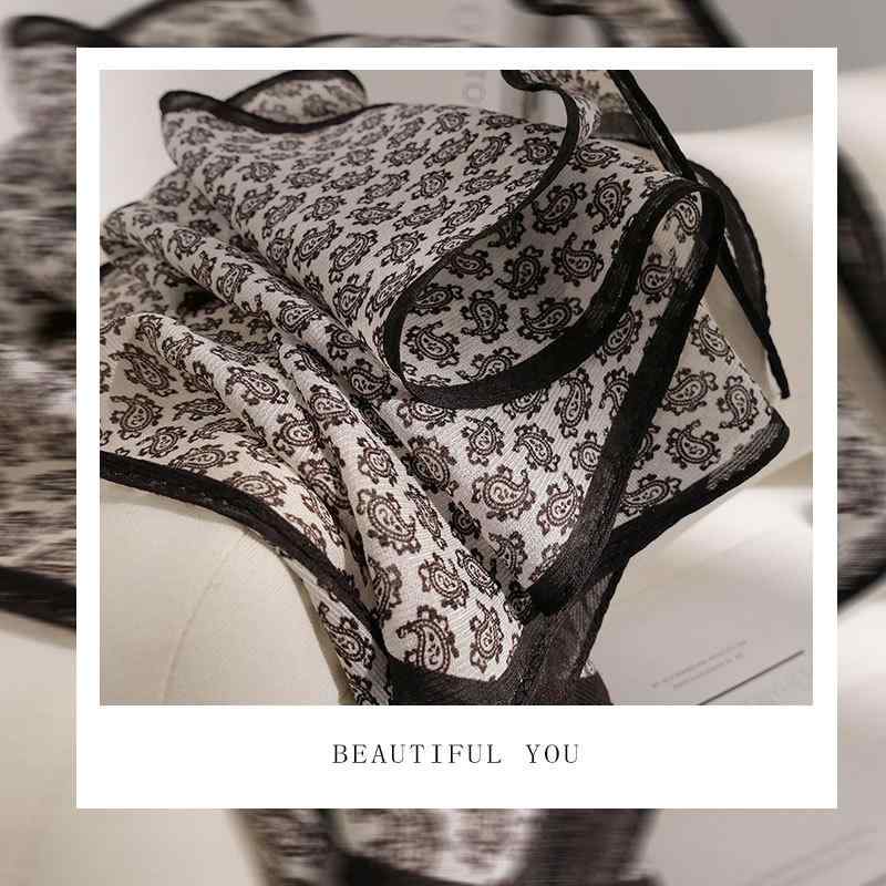 スカーフ レディース ウール 菱形 春 斜角 接触冷感 腰果 ペイズリー柄 ブラック系 絹 幾何柄 大判 ストール ショール2