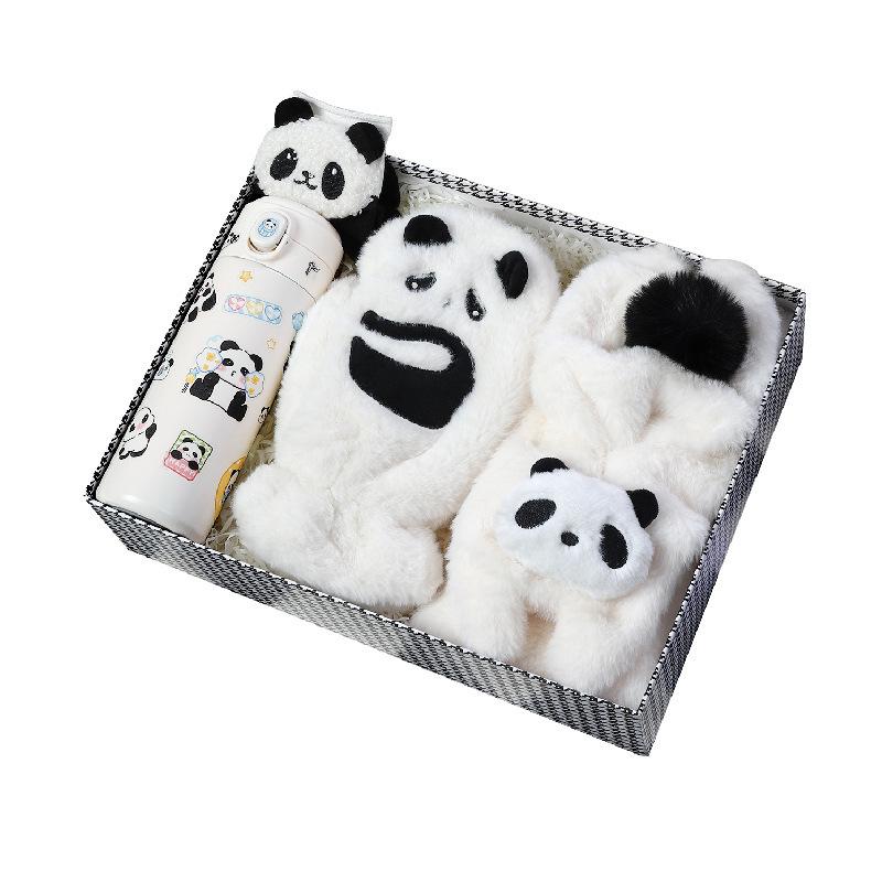 ギフトセット レディース バレンタインデー 誕生日 プレゼント ぬいぐるみ パンダ 手袋 マフラー かわ..