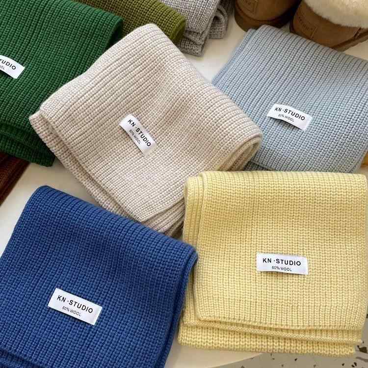 楽天ブリルビマフラー レディース 秋冬 50％ 羊毛 ニット ストール 色 やわらか 保温 ミルクホワイト レッド コーヒー ネイビー クリスマスグリーン ライトグレー 豆グリーン ブラック ダークグレー パステルブルー エッグイエロー カーキ ローズピンク 152