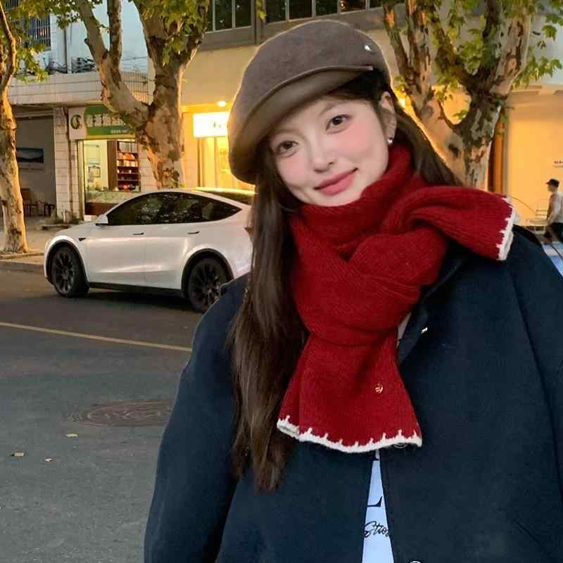 マフラー レディース 秋冬 ウール混 大判 厚手 防寒 保温 ストール ショール ベージュ系 カーキ ブラッ..